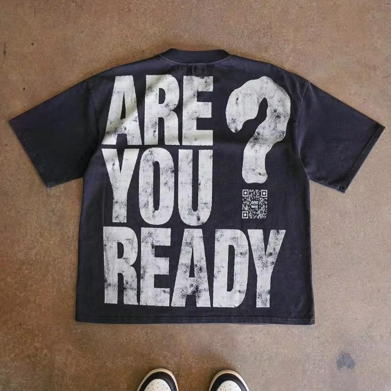 Vintage Are You Ready Jesus Is Coming Graphic Cotton T-Shirt Product Image