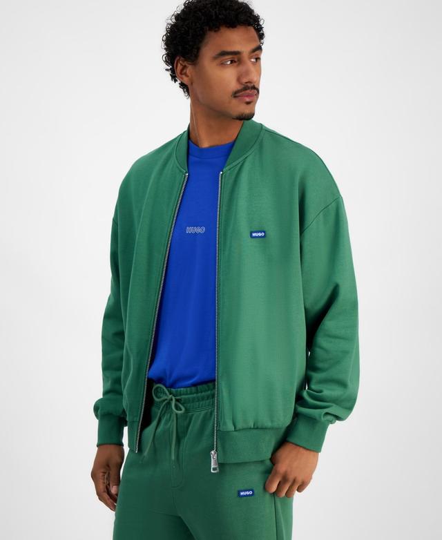 Men's Narane Zip Front Logo Track Jacket In Open Grn Product Image