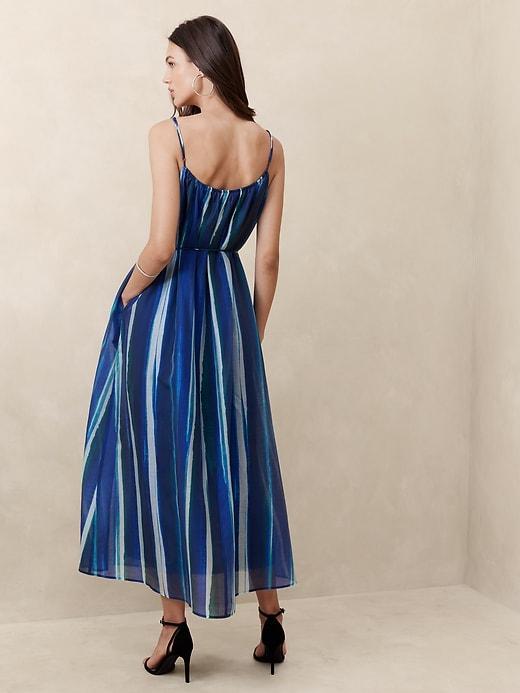 Organza Tie-Waist Maxi Dress Product Image