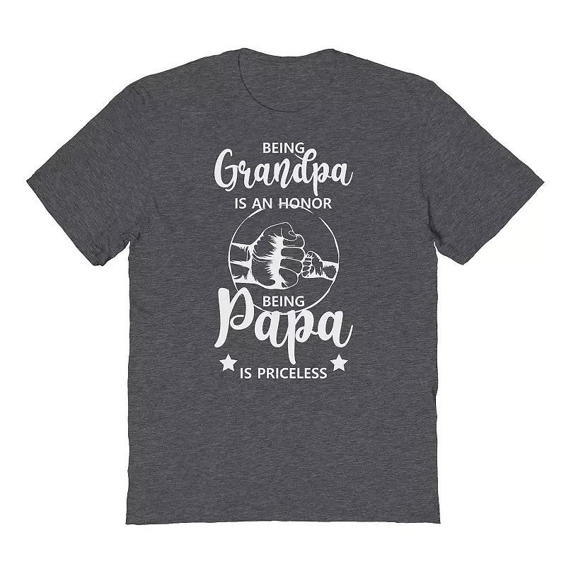 Mens COLAB89 by Threadless Grndpapa Fathers Day Graphic Tee Dark Grey Product Image