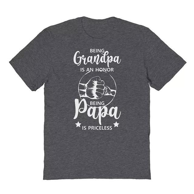 Mens COLAB89 by Threadless Grndpapa Fathers Day Graphic Tee Dark Grey Product Image