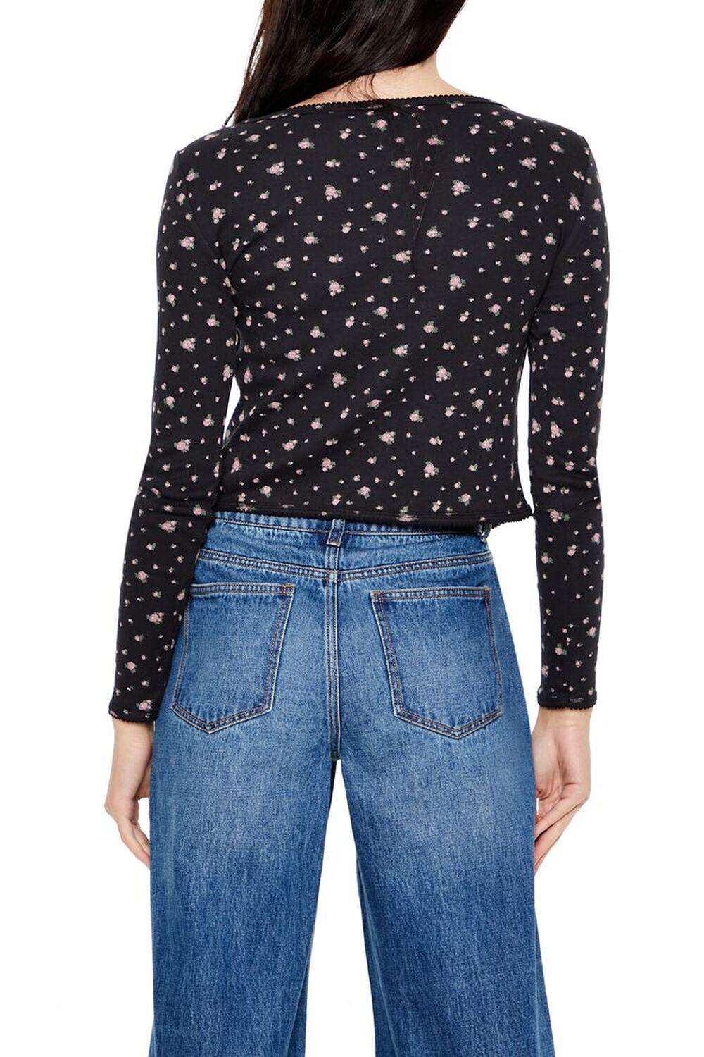 Floral Print Tie-Front Top | Forever 21 Product Image