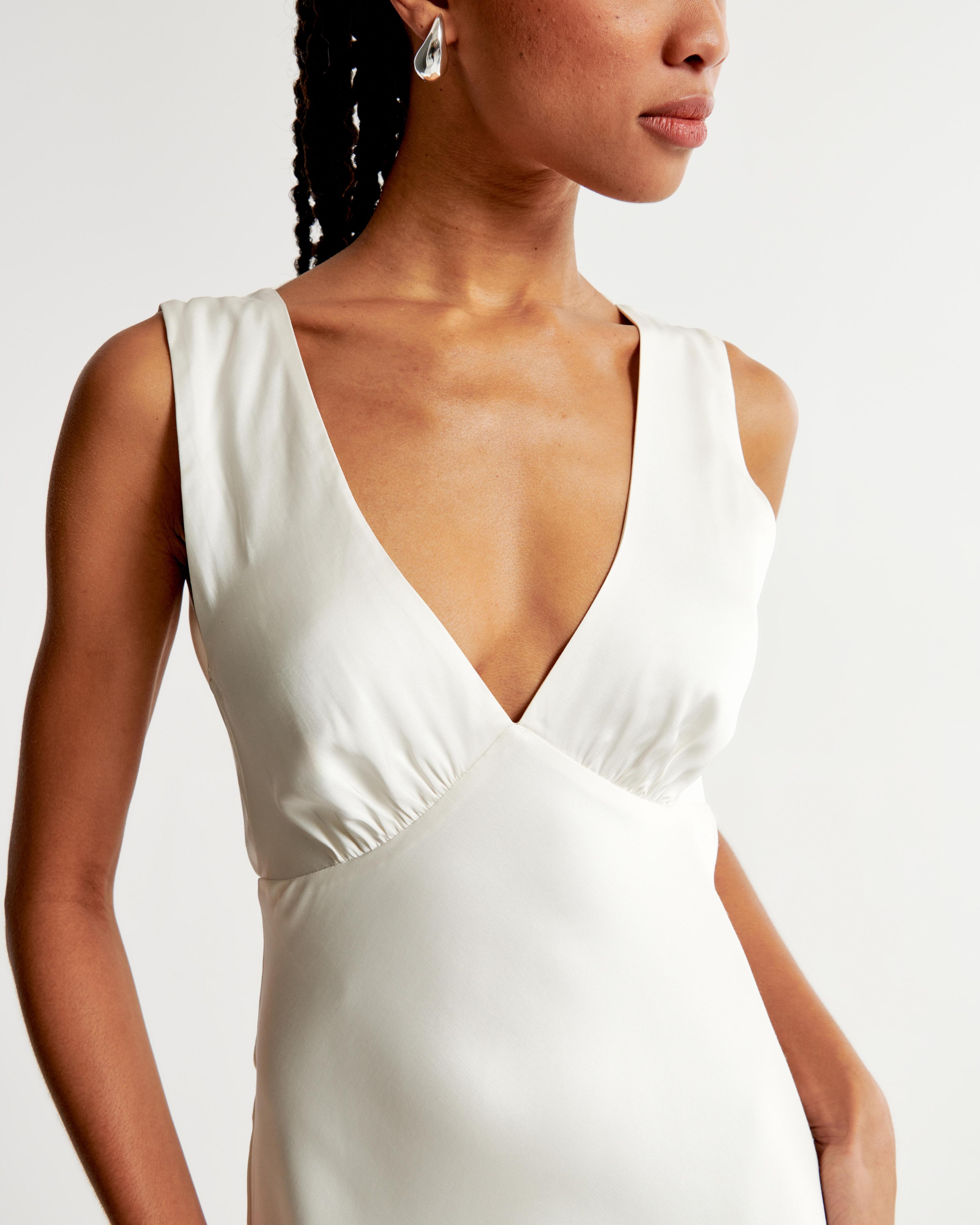 Plunge Cowl Back Maxi Dress Product Image