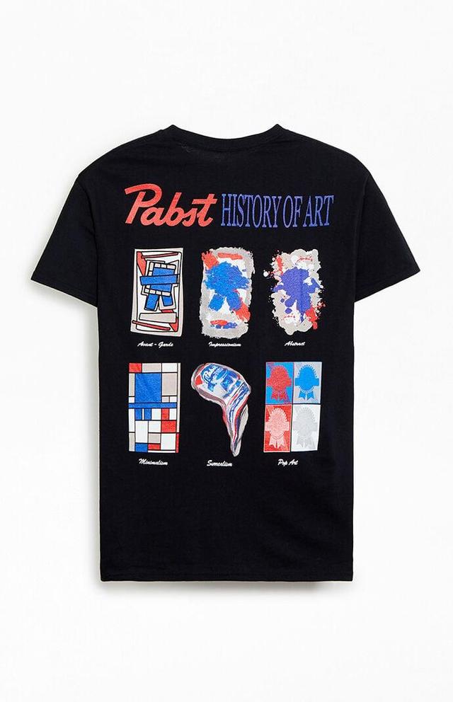 Men's Pabst Blue Ribbon Art T-Shirt Product Image