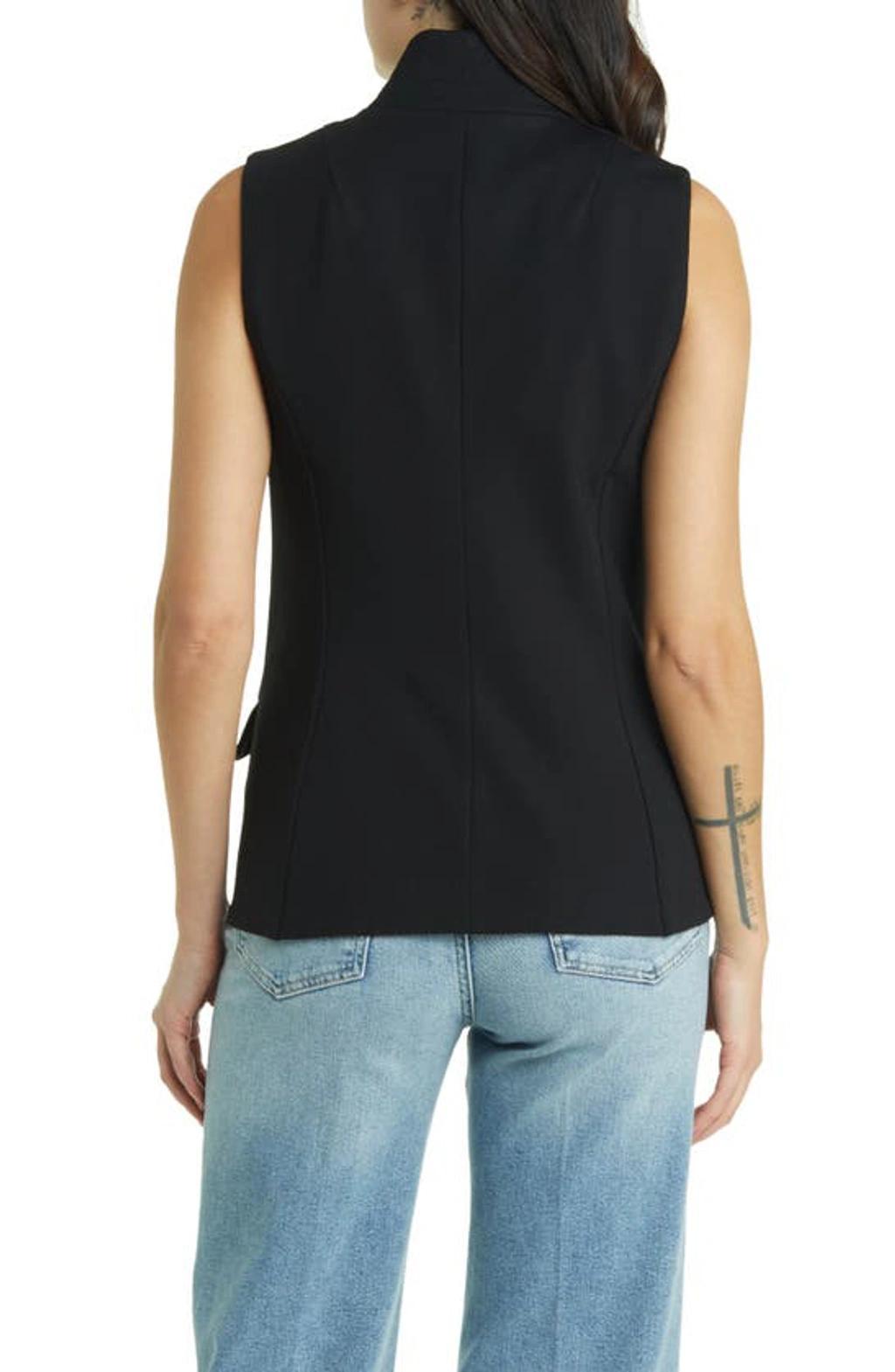 Slade Ponte Vest In Black Product Image