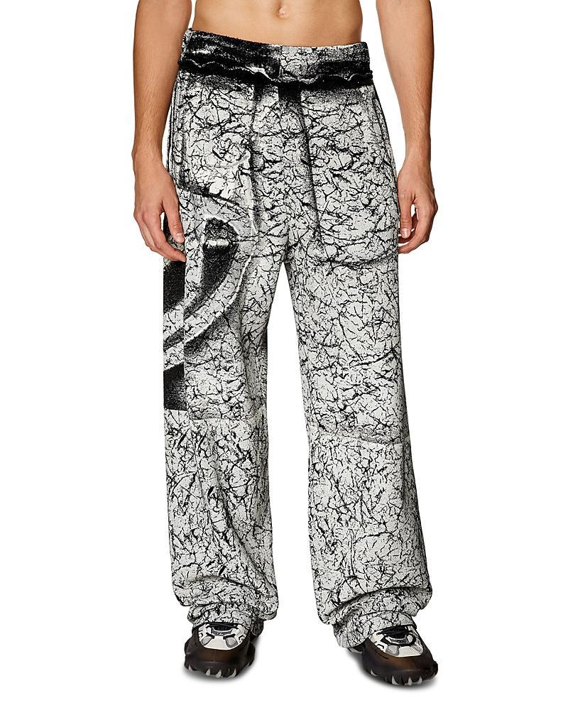 DIESEL Markoval Coated Cotton Fleece Track Pants Product Image