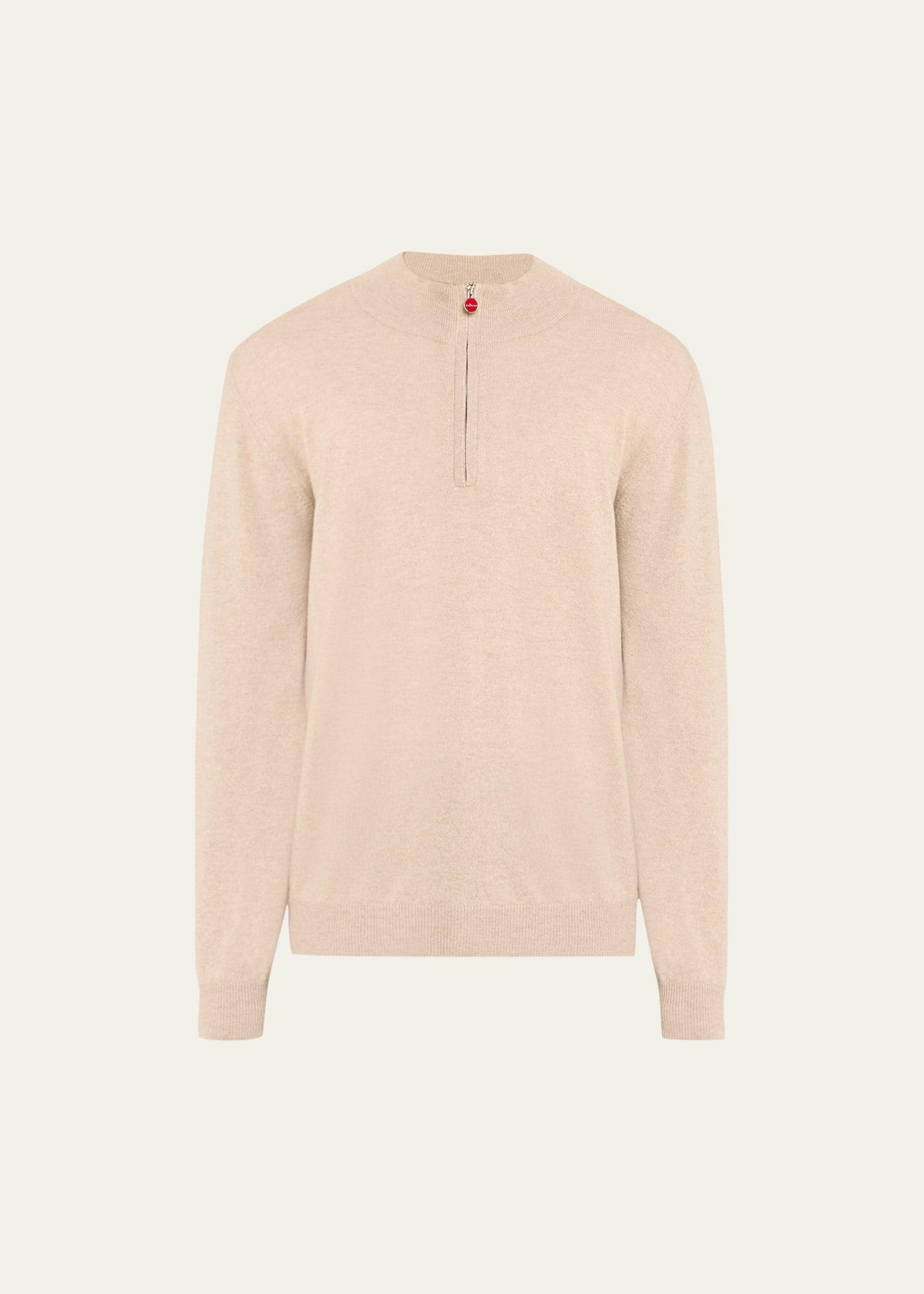 Mens Cashmere Half-Zip Sweater Product Image