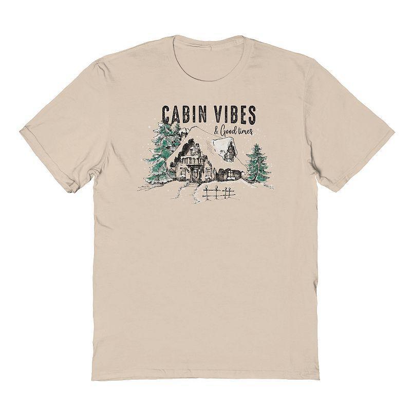 Mens Cabin Vibes Graphic Tee, Womens Brown Product Image