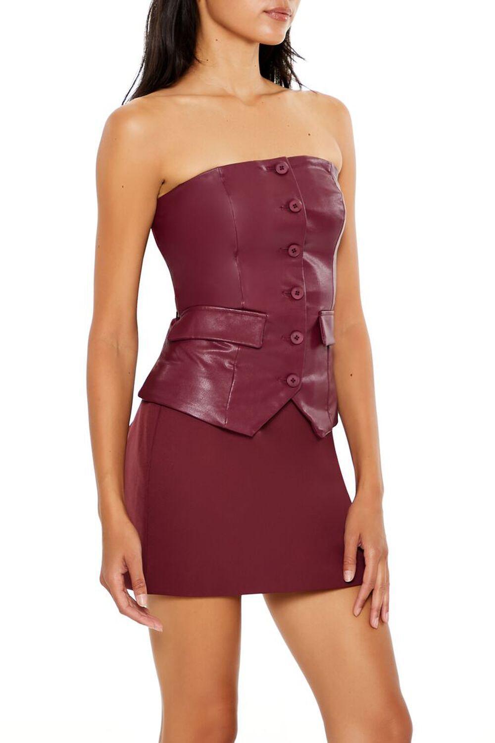 Faux Leather Tube Top | Forever 21 Product Image