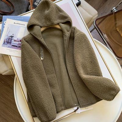 Two Way Fleeced Zip Hoodie product image