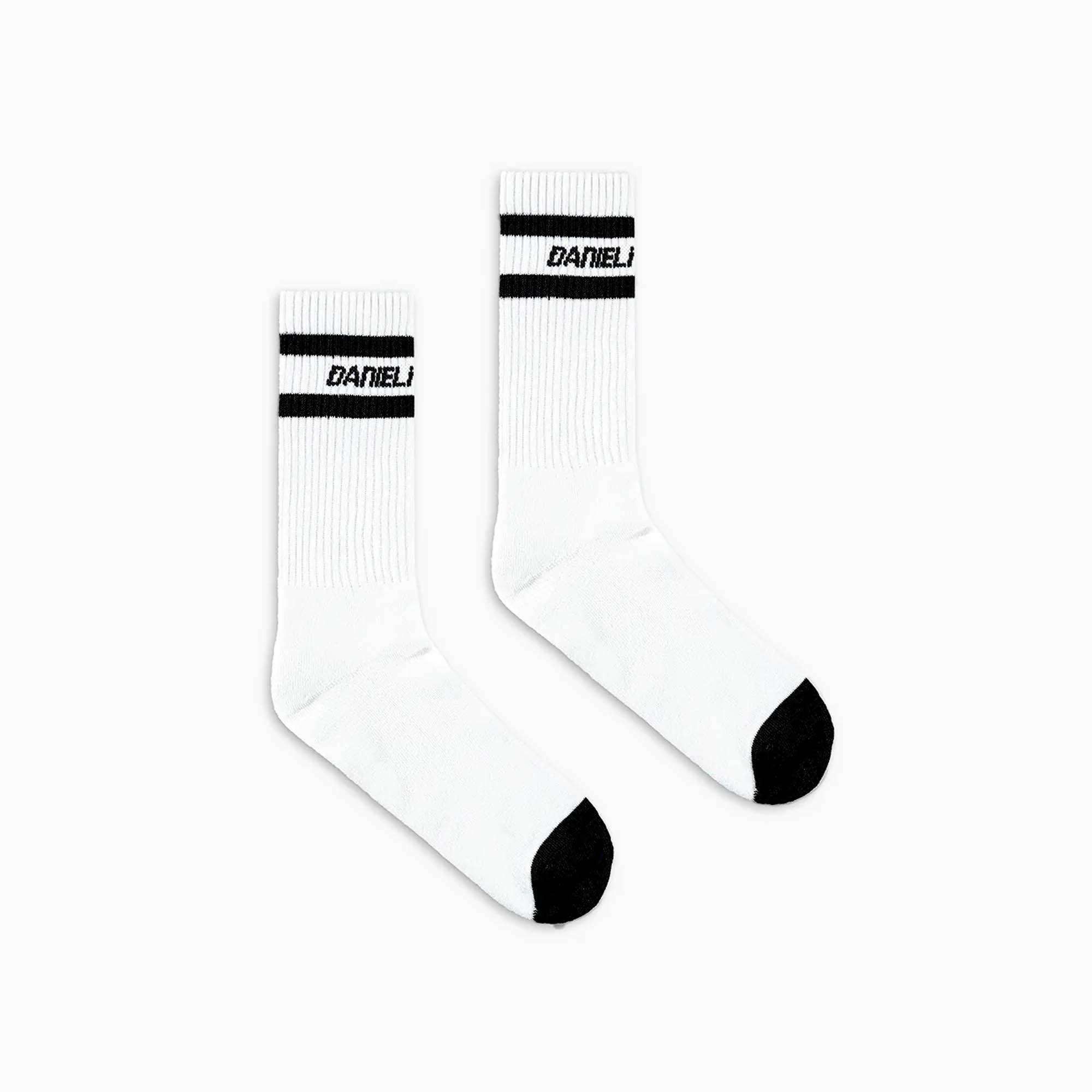 logo stripe b-ball sock / white + black Product Image