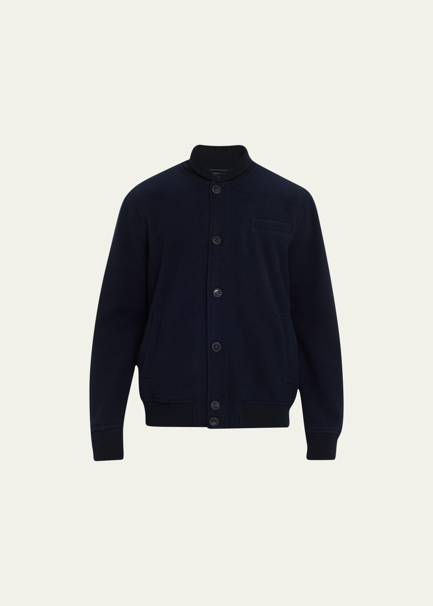 Mens Wool Bomber Jacket Product Image