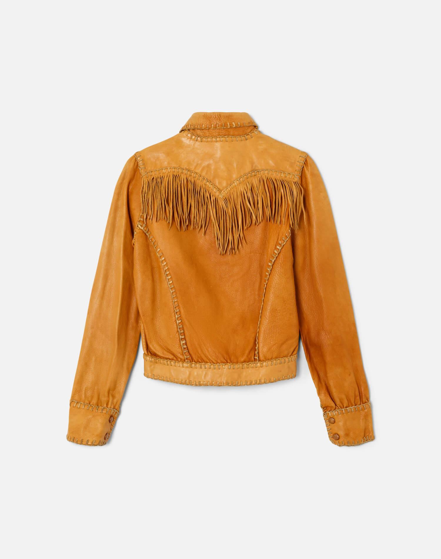 50s Elk Leather Jacket Female Product Image