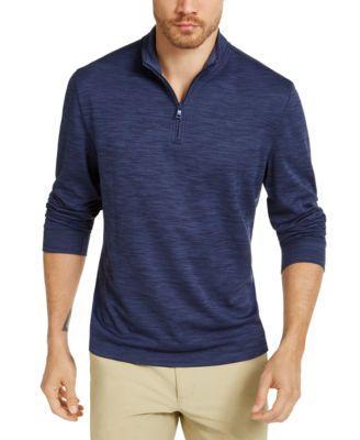 Club Room Mens Quarter-Zip Tech Sweatshirt, Created for Macys Product Image