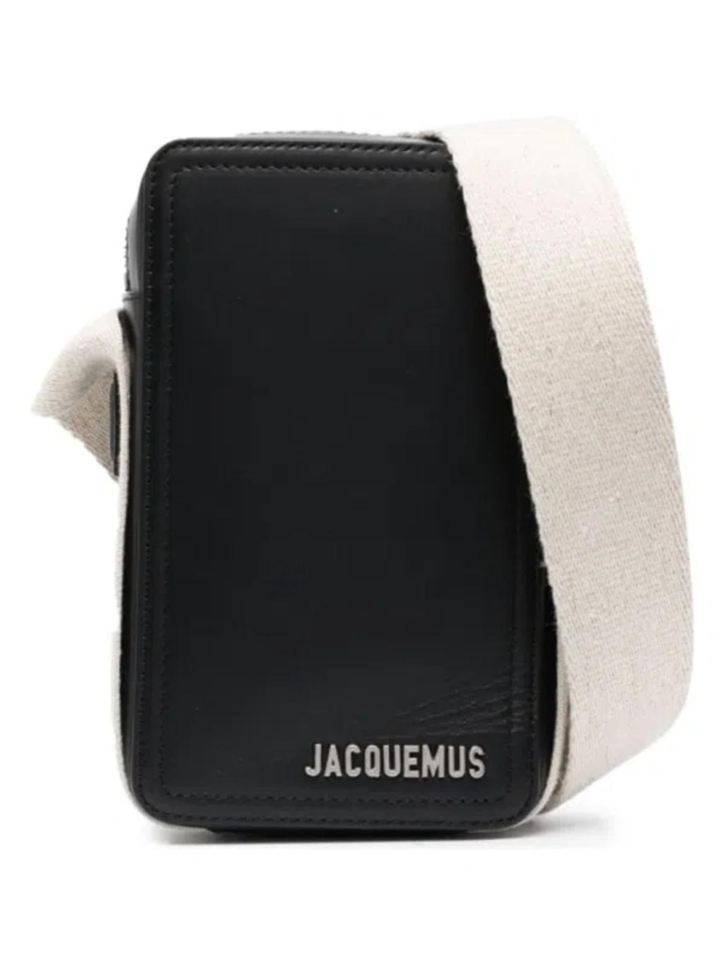 JACQUEMUS Le Cuerda Vertical Crossbody Bag In Black Product Image