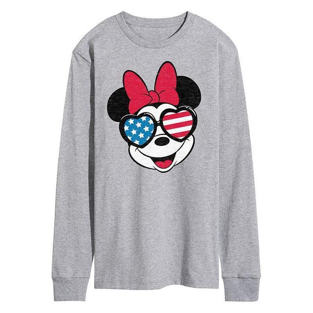 Disneys Minnie Mouse Mens Flag Glasses Long Sleeve Product Image