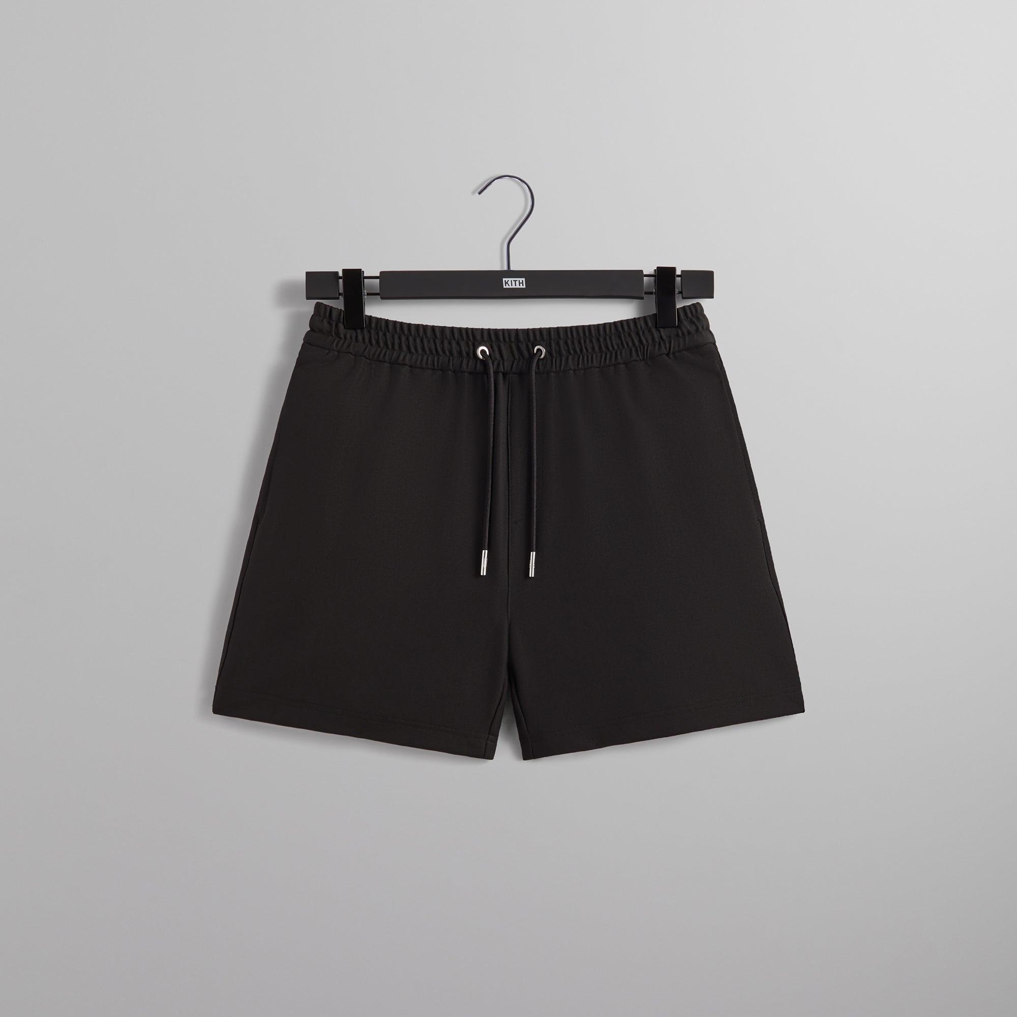 Kith Double Knit Fairfax Short - Black Male Product Image