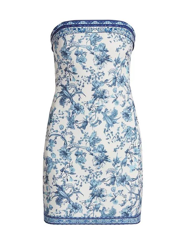 Kelly Floral Strapless Minidress Product Image