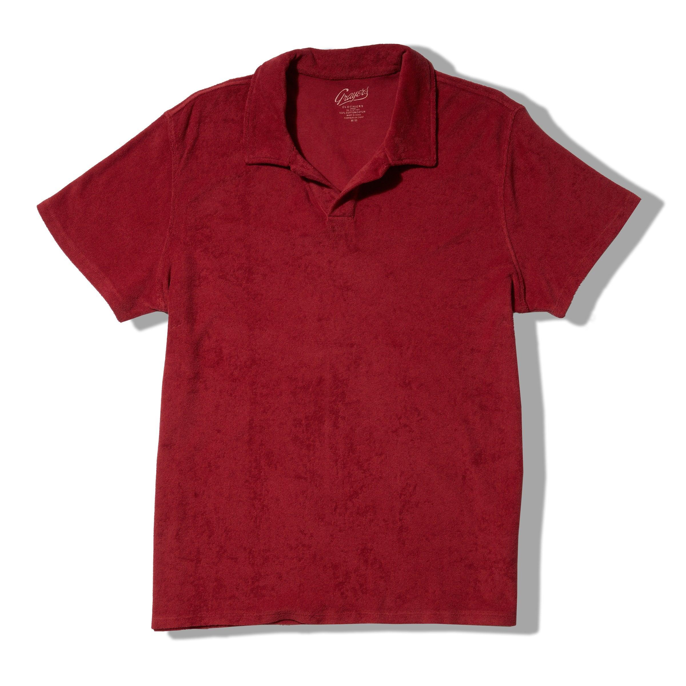 Riviera Terry Polo - Brick Red Product Image