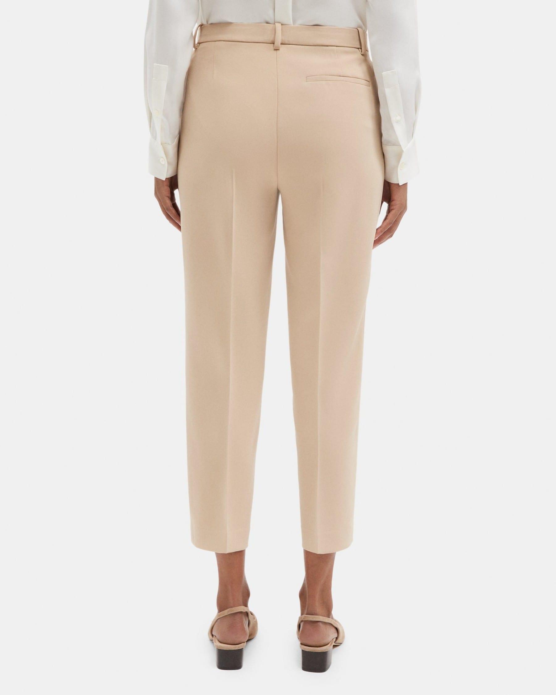 Slim Cropped Pant in Crepe Product Image