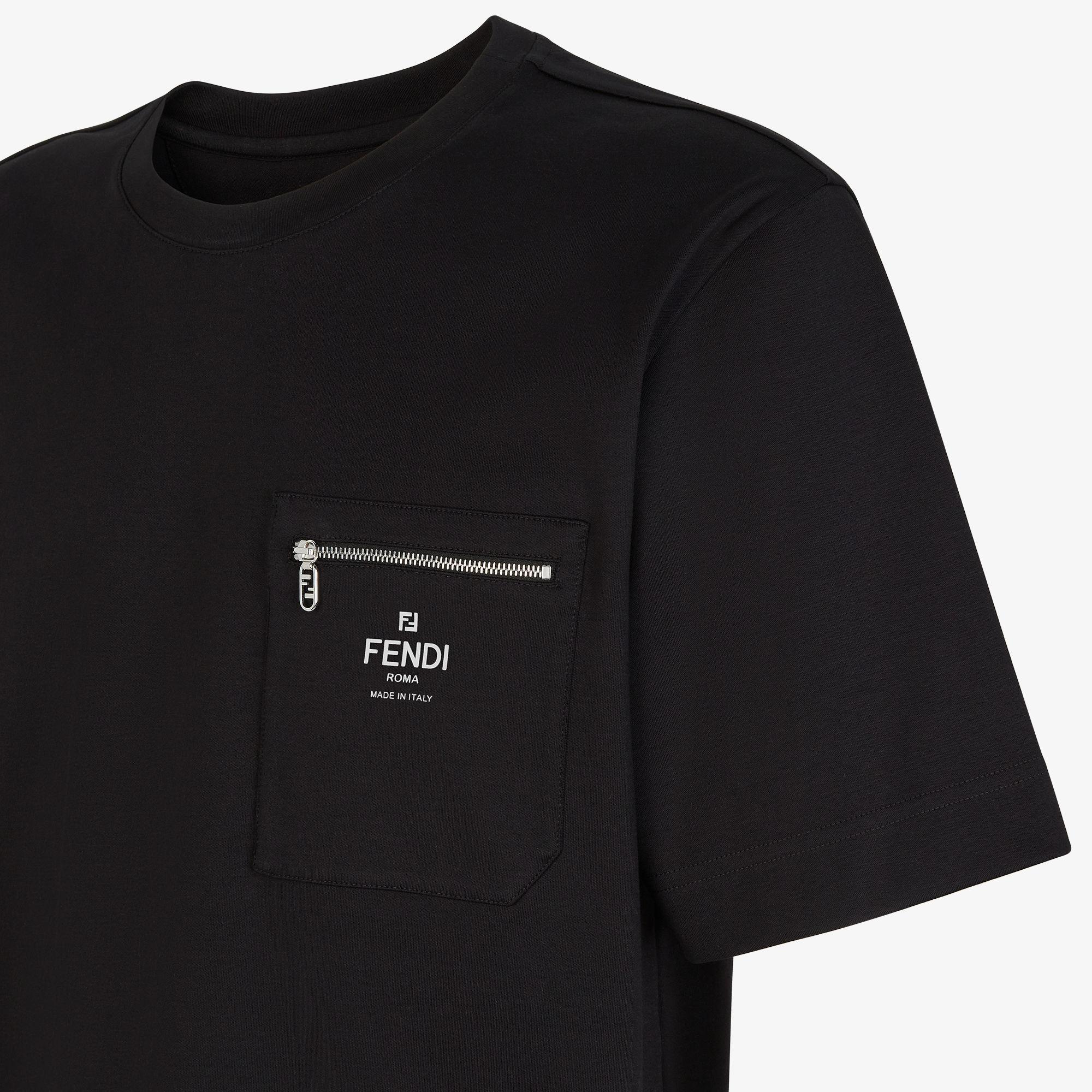 T-ShirtBlack cotton T-shirt Product Image