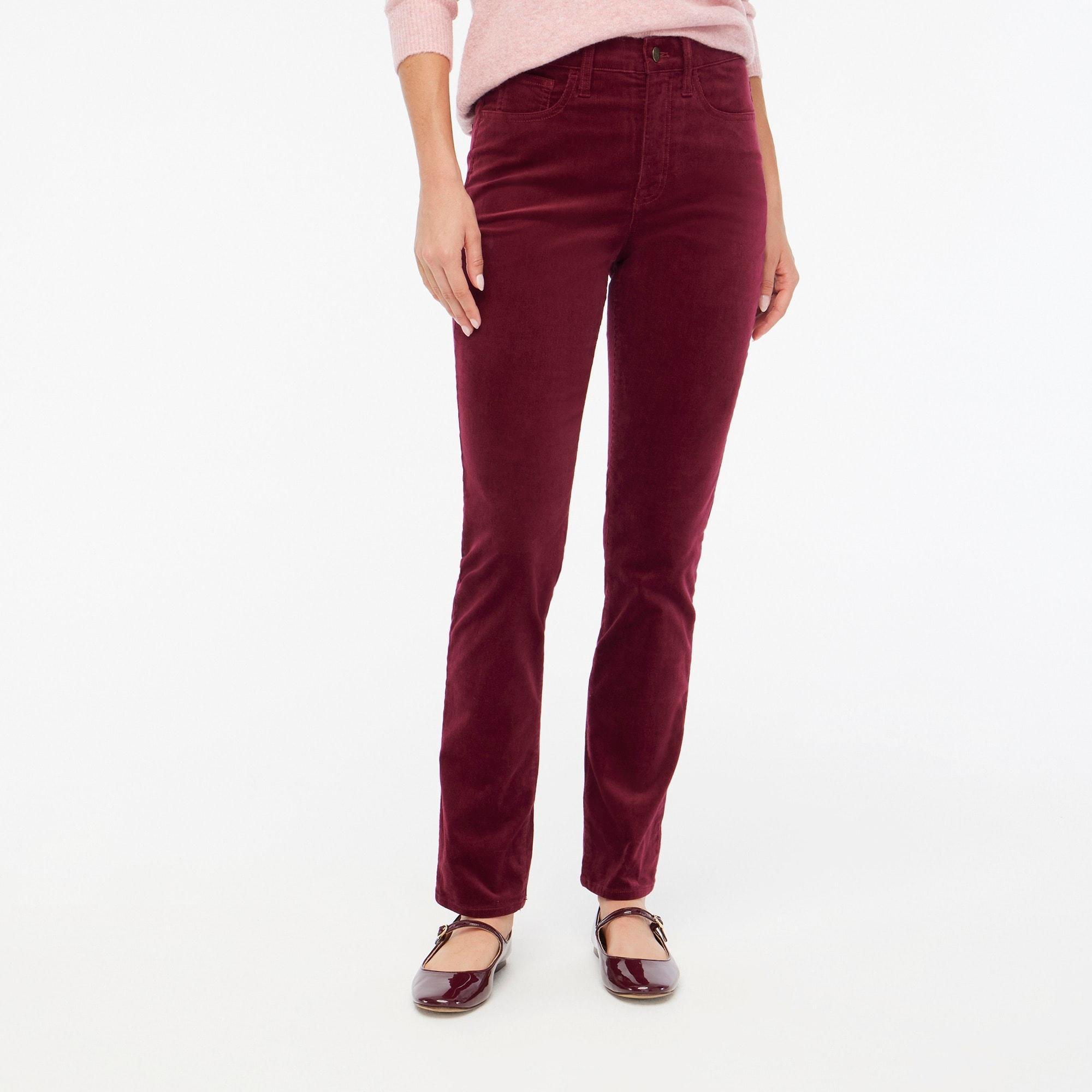 Corduroy full-length essential straight pant Product Image