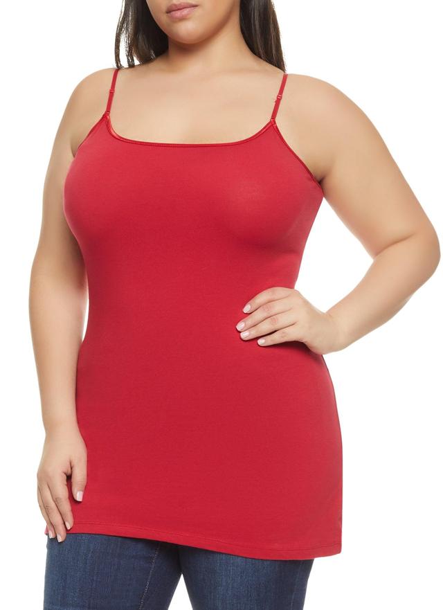 Womens Plus Size Solid Scoop Neck Cami Product Image