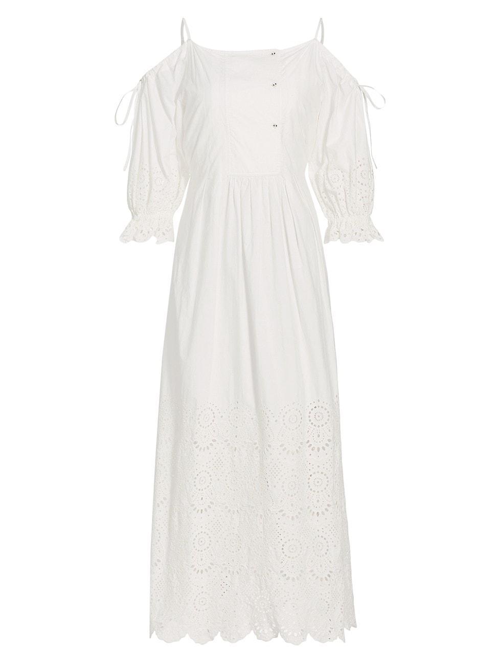 Womens Narcisa Eyelet Maxi Dress Product Image