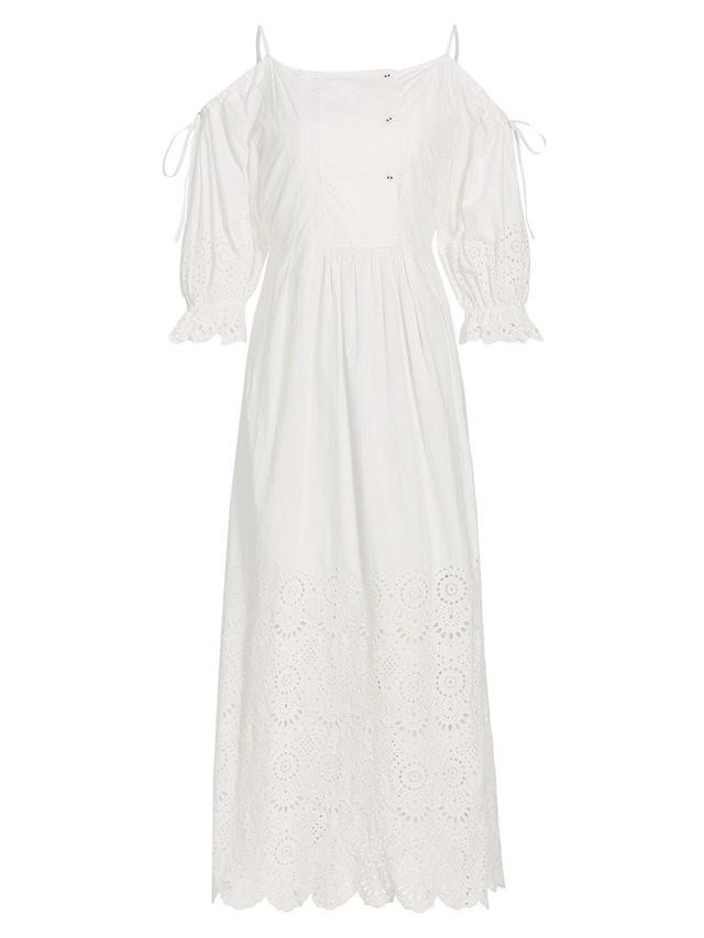 Womens Narcisa Eyelet Maxi Dress Product Image