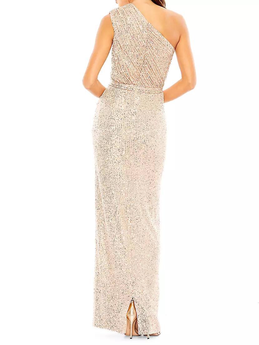 Sequined Asymmetric Gown Product Image