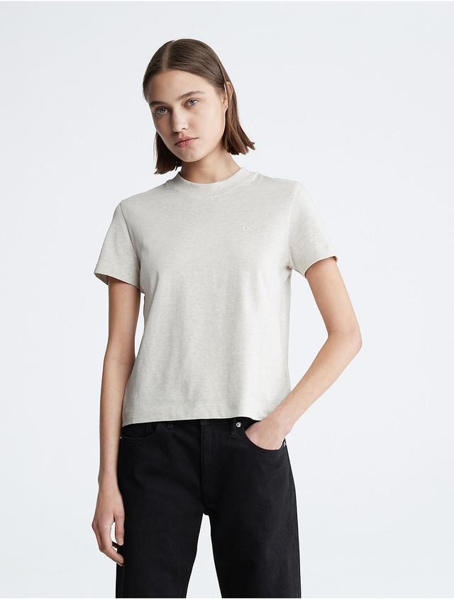 Calvin Klein Womens Archive Logo T-Shirt - Neutral - L Product Image