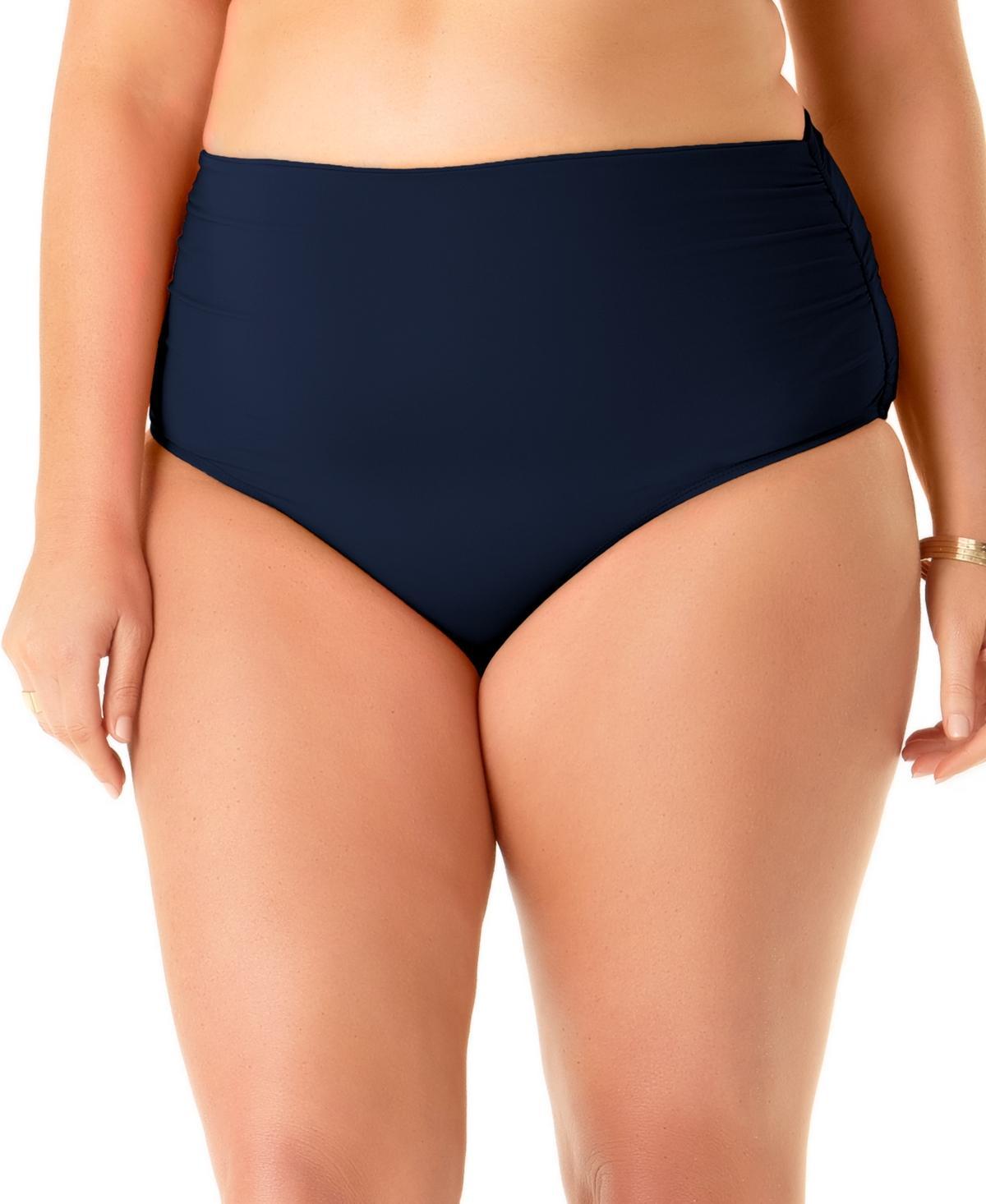 Anne Cole Plus Size High-Waist Bikini Bottoms Womens Swimsuit Product Image