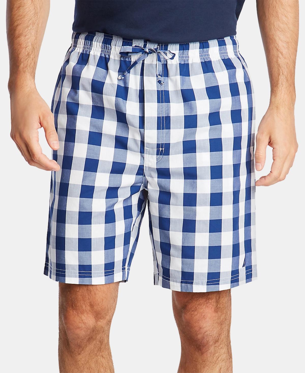 Nautica Mens Cotton Plaid Pajama Shorts Product Image