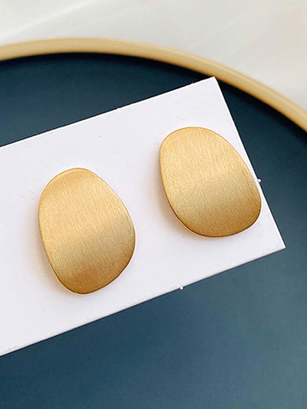 Simple Normcore Geometry Alloy Earrings Product Image