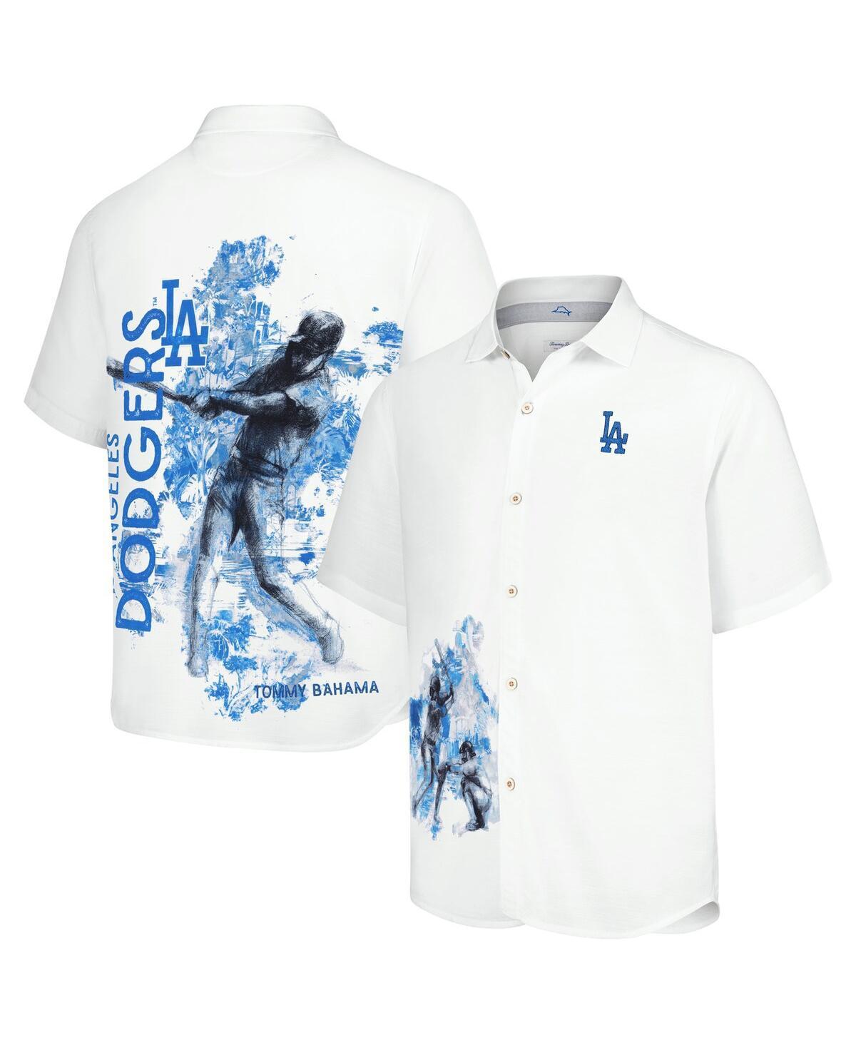 Tommy Bahama Mens White Los Angeles Dodgers Veracruz Ace Islanders Button-Up Shirt Product Image