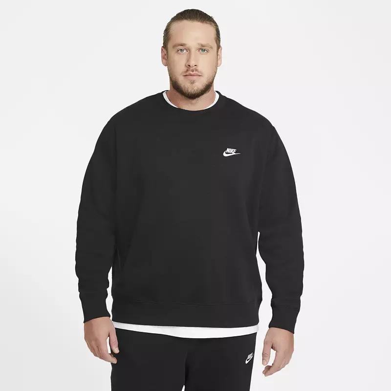 Mens Nike Club Fleece Crew Green Horizon Product Image