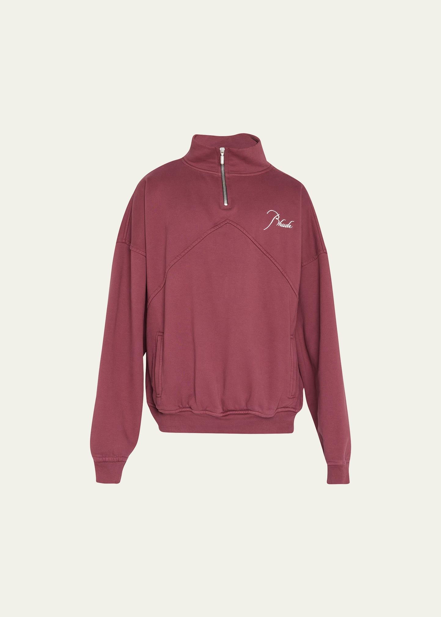 Mens Terry Quarter-Zip Logo Sweatshirt Product Image