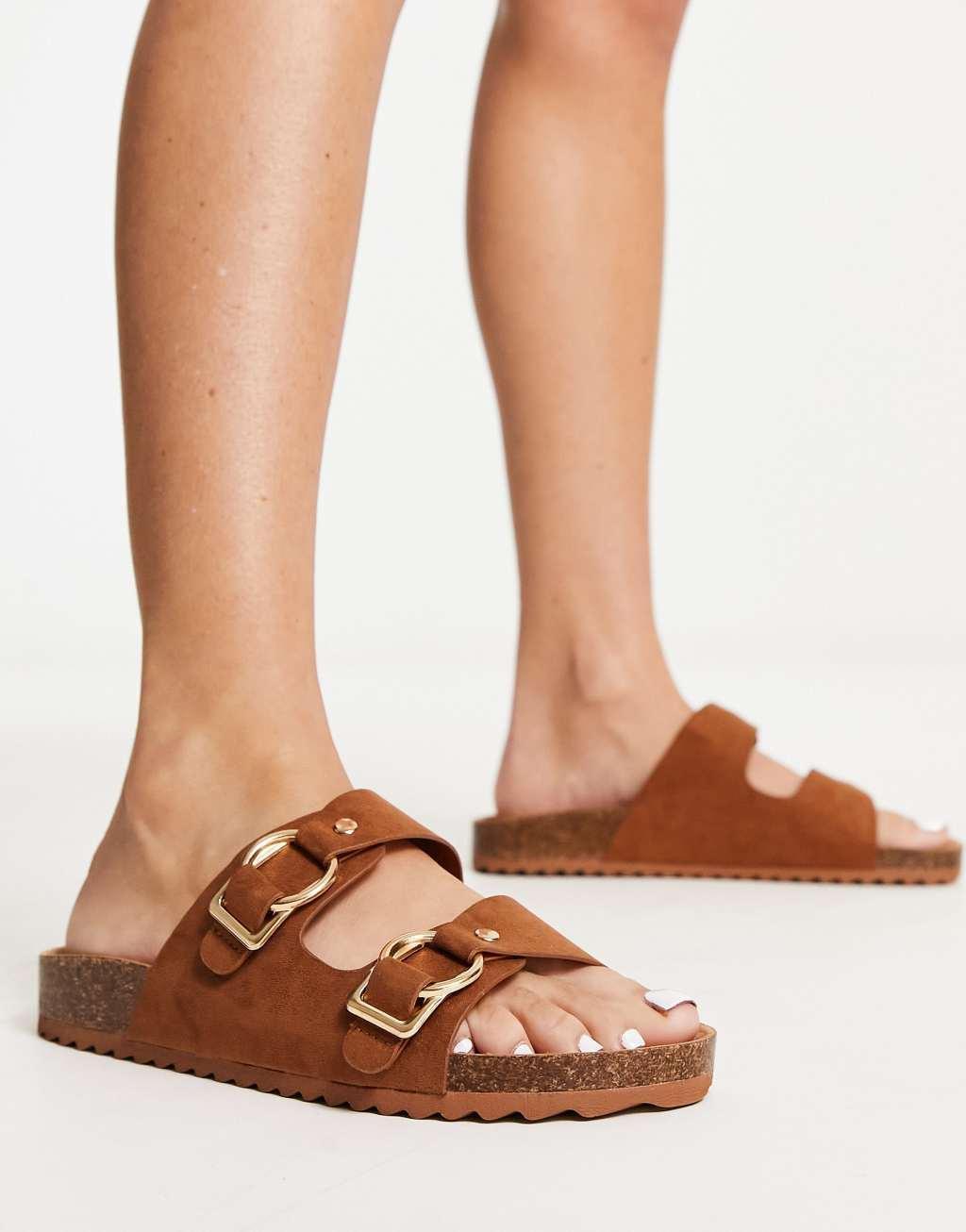 South Beach double band sandal with buckle Product Image