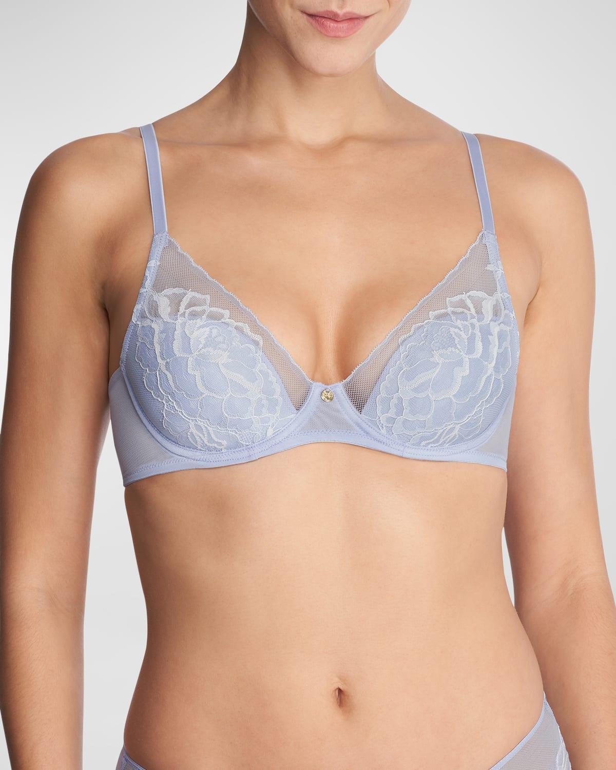 Womens Flora Lace Plunge Bra Product Image