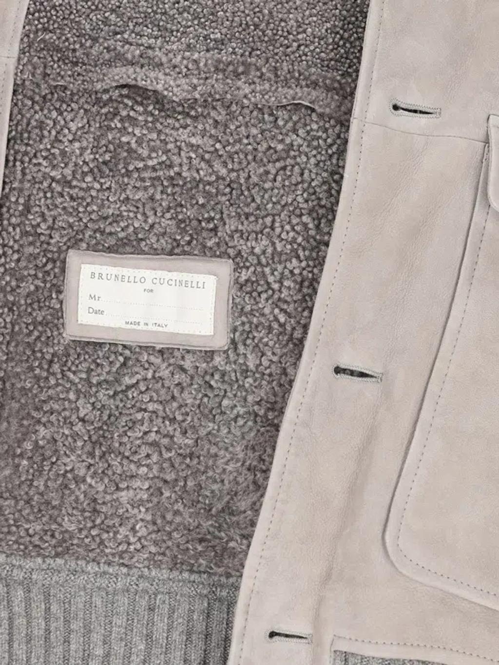 BRUNELLO CUCINELLI Buttoned Long In Grey Product Image