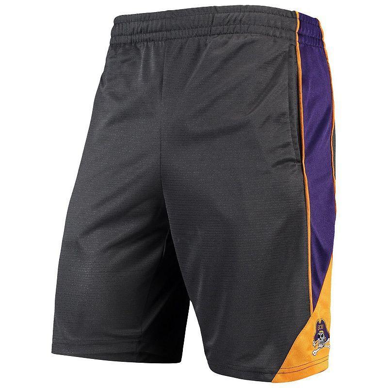 Mens Colosseum Charcoal Ecu Pirates Turnover Team Shorts Product Image