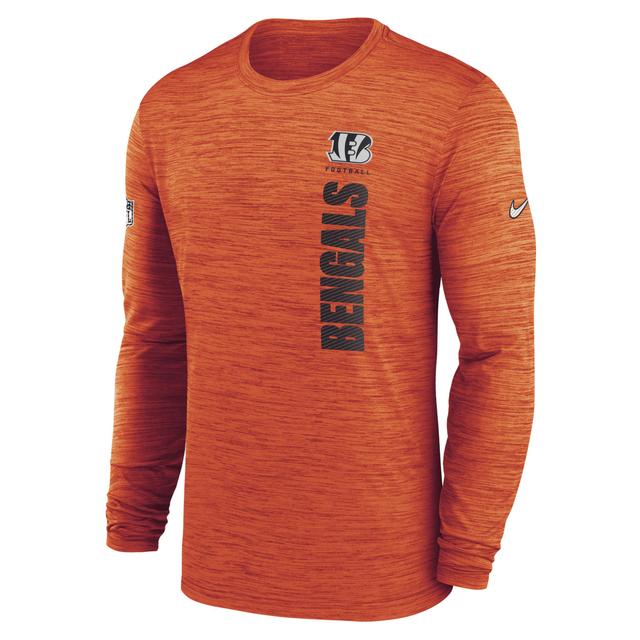 Cincinnati Bengals Sideline Velocity Nike Mens Dri-FIT NFL Long-Sleeve T-Shirt Product Image