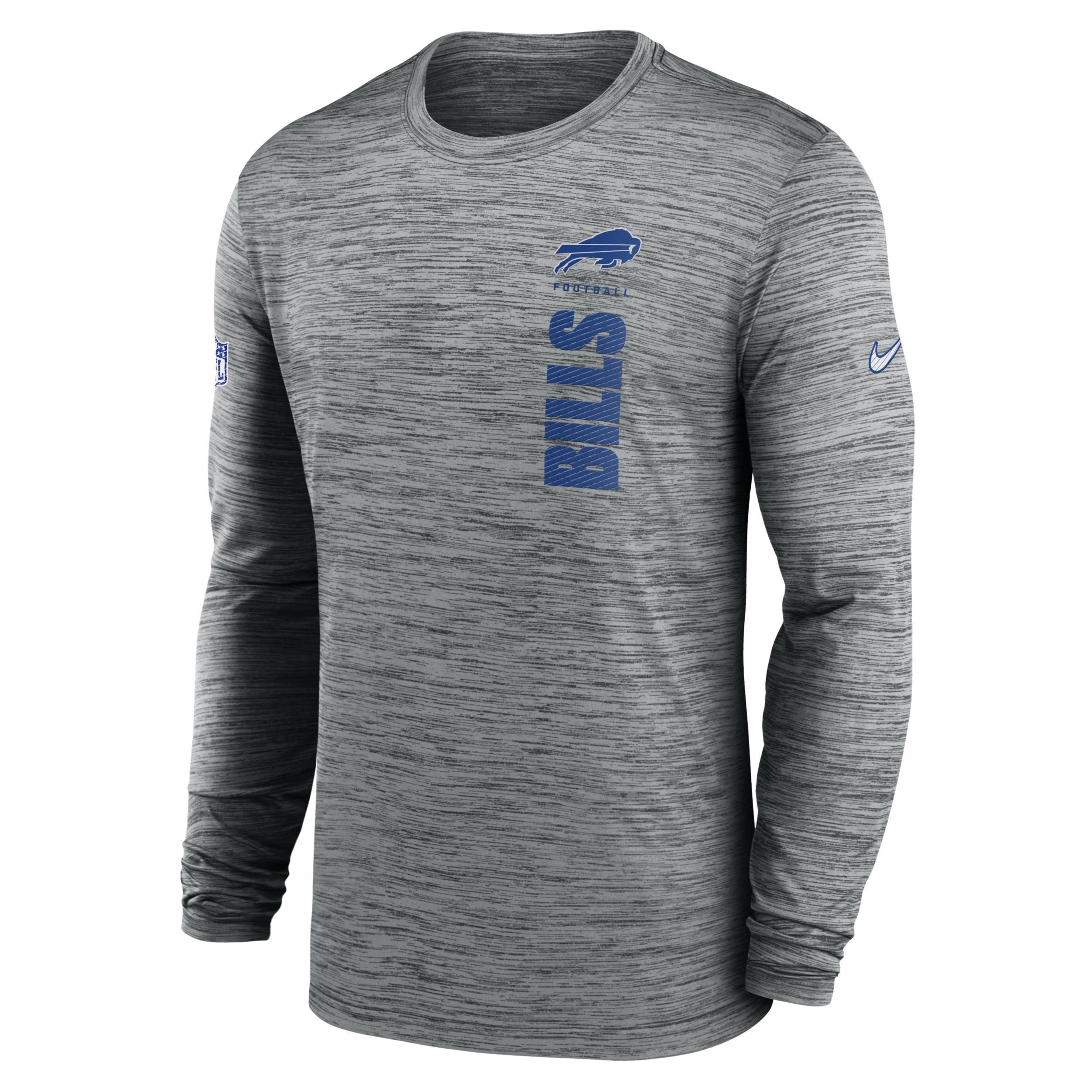 New England Patriots Sideline Velocity Nike Mens Dri-FIT NFL Long-Sleeve T-Shirt Product Image