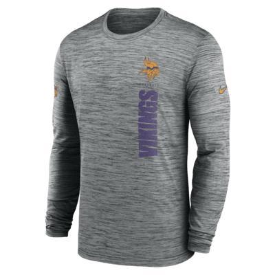 Minnesota Vikings Sideline Velocity Men's Nike Dri-FIT NFL Long-Sleeve T-Shirt Product Image