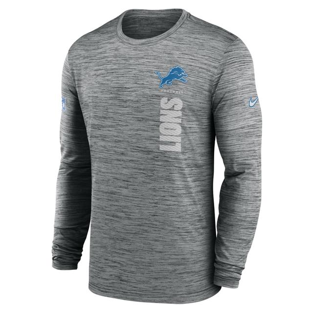 Detroit Lions Sideline Velocity Nike Men's Dri-FIT NFL Long-Sleeve T-Shirt Product Image