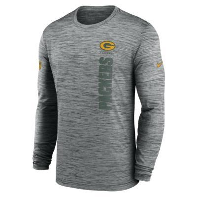 Green Bay Packers Sideline Velocity Men's Nike Dri-FIT NFL Long-Sleeve T-Shirt Product Image