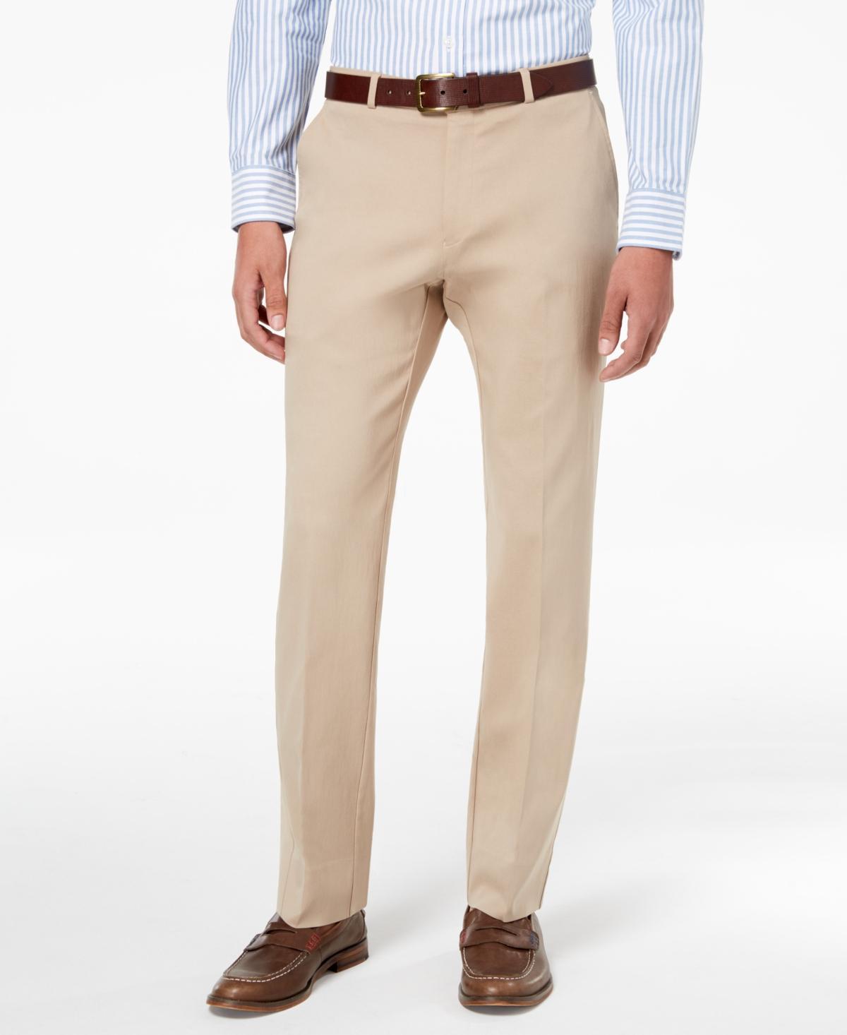 Tommy Hilfiger Mens Modern-Fit Stretch Solid Performance Pants Product Image