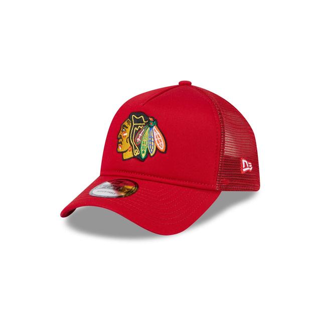 Manchester United Seasonal Navy 9FORTY A-Frame Trucker Hat Male Product Image