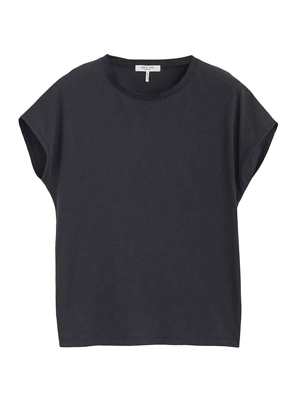 rag & bone The Slub Back Pleat Organic Cotton Top Product Image