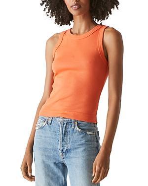 Michael Stars Gina Wide Binding Crop Tank Women's Clothing Product Image